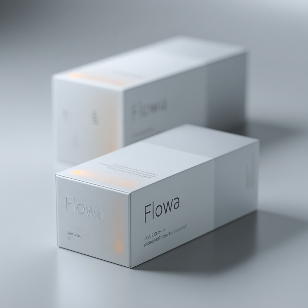 flowa natural supplement bottle on neutral background